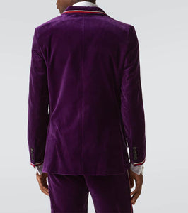 Bode Showcase cotton velvet suit jacket