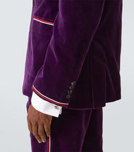 Bode Showcase cotton velvet suit jacket