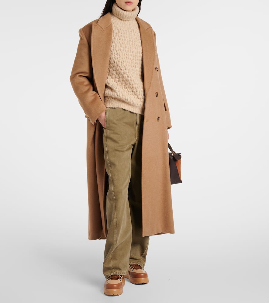 Bogner Antwerp leather and shearling lace-up boots