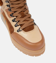 Bogner Antwerp leather and shearling lace-up boots
