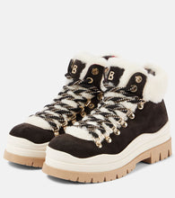 Bogner Arosa shearling-lined suede lace-up boots