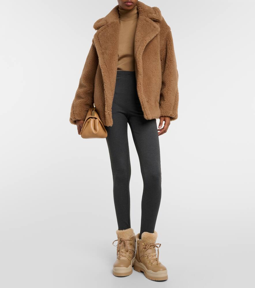Bogner Arosa shearling-trimmed leather boots