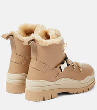 Bogner Arosa shearling-trimmed leather boots