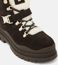 Bogner Arosa shearling-trimmed suede ankle boots