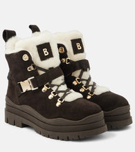 Bogner Arosa shearling-trimmed suede ankle boots