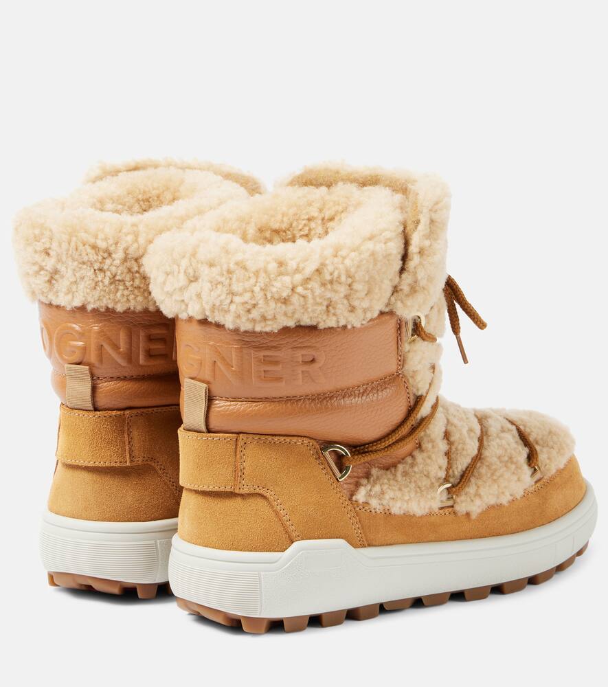Bogner Chamonix S 10 shearling-trimmed snow boots