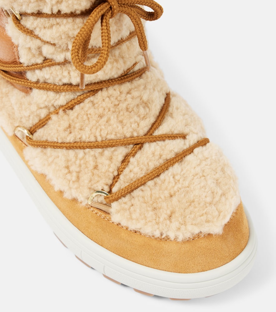 Bogner Chamonix S 10 shearling-trimmed snow boots