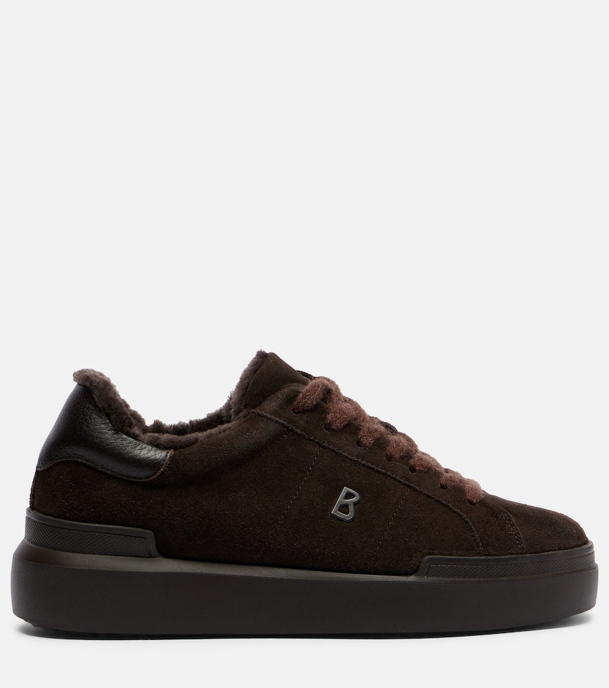Bogner Hollywood 32 shearling-lined suede sneakers