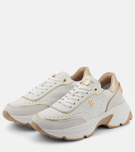 Bogner Kobe leather platform sneakers