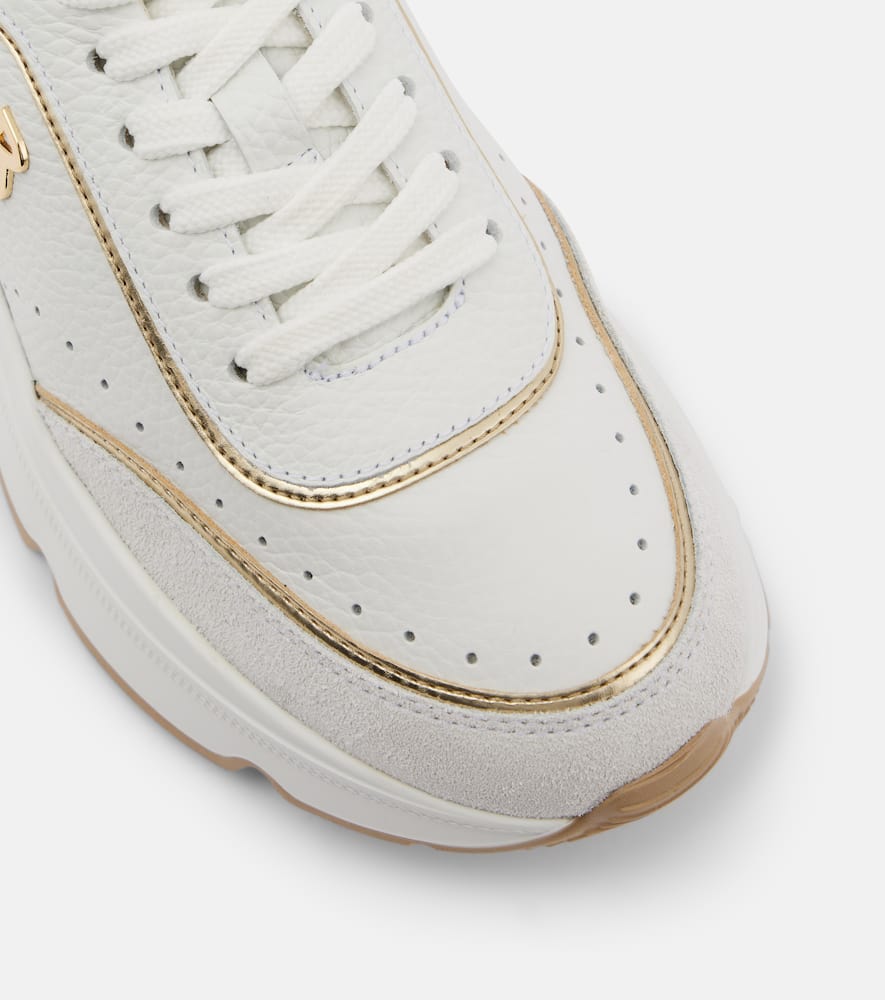 Bogner Kobe leather platform sneakers