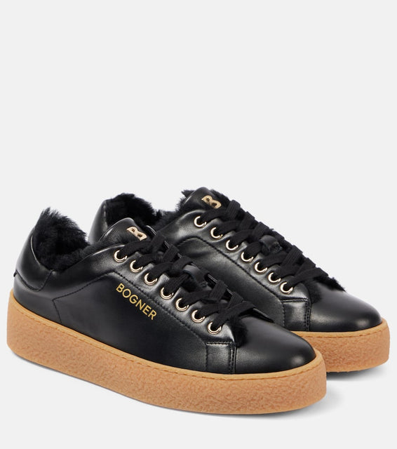 Bogner Lucerne shearling-lined leather sneakers