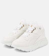 Bogner Malaga 18 shearling-trimmed leather sneakers
