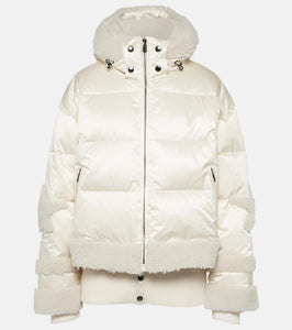 Bogner Mia shearling-trimmed down ski jacket