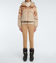 Bogner Milia shearling-paneled down ski jacket