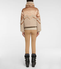 Bogner Milia shearling-paneled down ski jacket