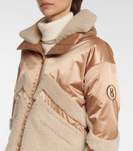 Bogner Milia shearling-paneled down ski jacket