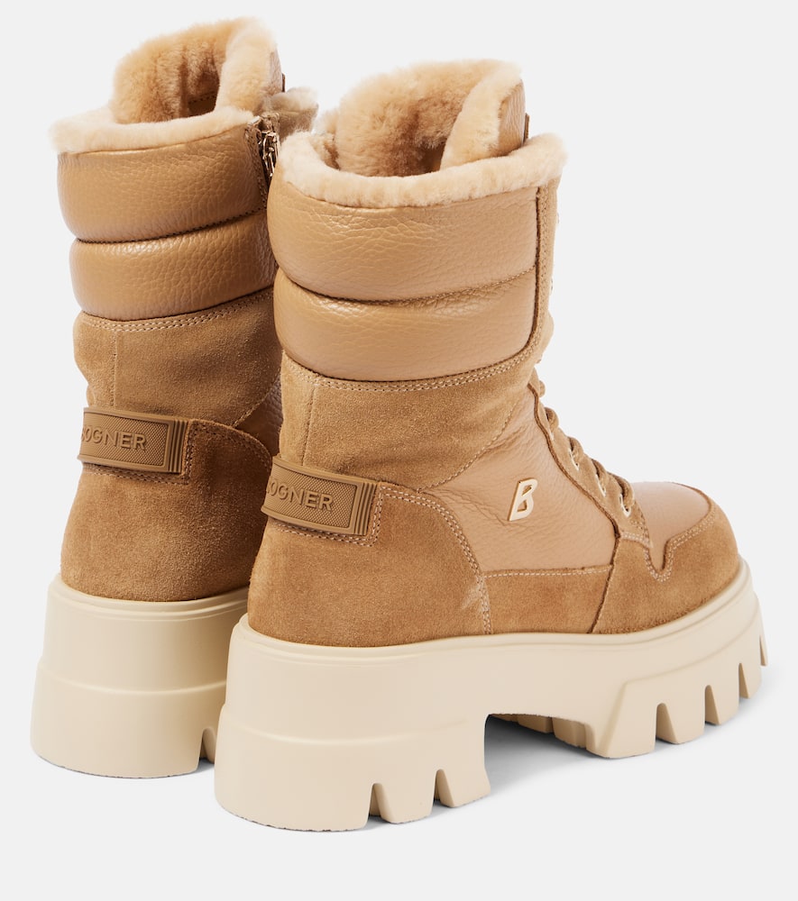 Bogner Sapporo 2 shearling-lined leather combat boots