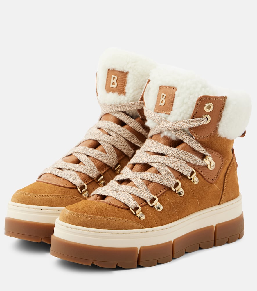 Bogner Vaduz shearling-lined suede ankle boots