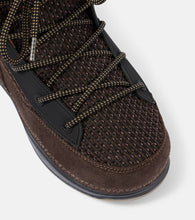 Bogner Verbier shearling-trimmed suede ankle boots