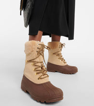 Bogner Wellington shearling-trimmed suede ankle boots