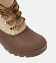 Bogner Wellington shearling-trimmed suede ankle boots