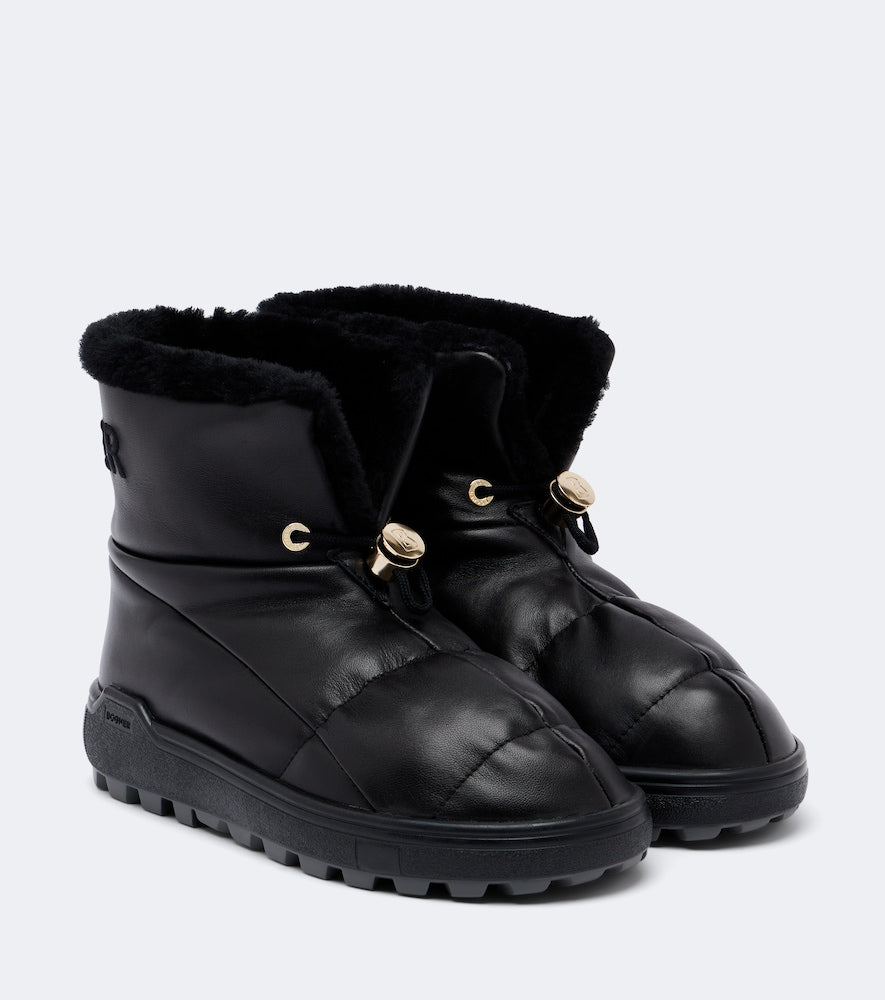 Bogner Chamonix leather snow boots (Black) - Flat Boots