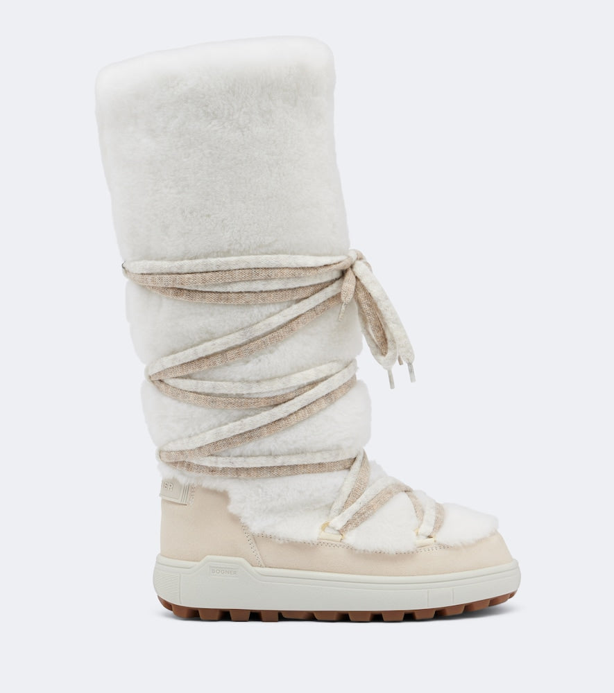 Bogner Chamonix shearling snow boots (White) - Flat Boots