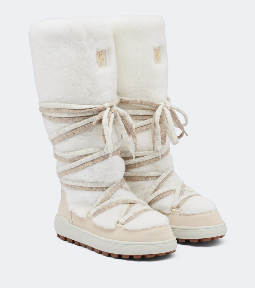 Bogner Chamonix shearling snow boots (White) - Flat Boots