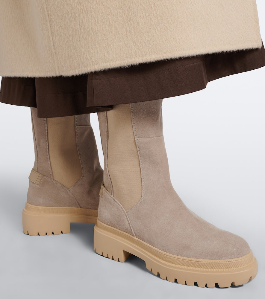 Bogner Chesa Alpina suede Chelsea boots in Beige - Flat Boots