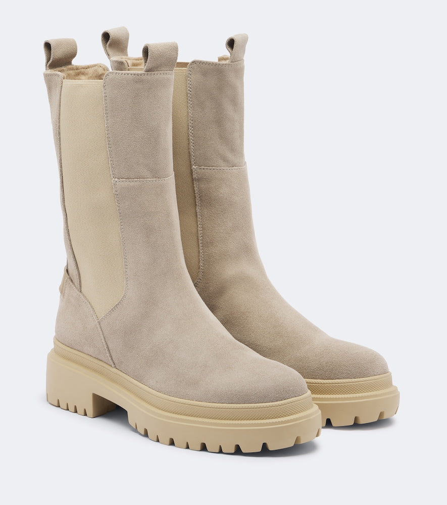 Bogner Chesa Alpina suede Chelsea boots in Beige - Flat Boots