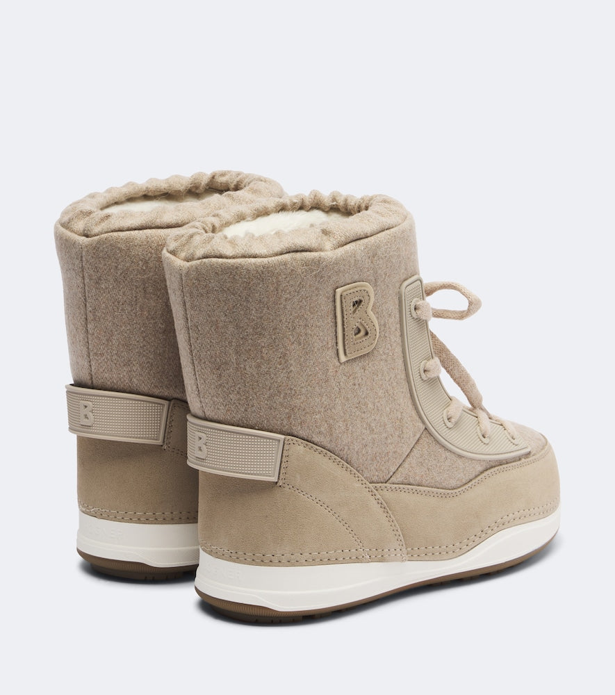 Bogner La Plagne lace-up snow boots - Beige Flat Boots