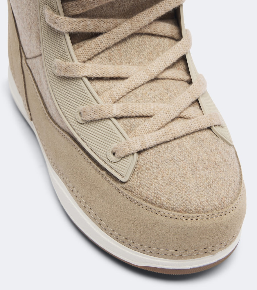 Bogner La Plagne lace-up snow boots - Beige Flat Boots