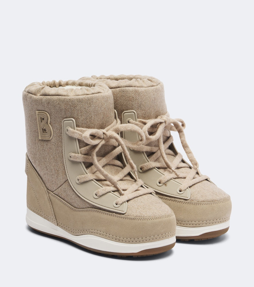 Bogner La Plagne lace-up snow boots - Beige Flat Boots