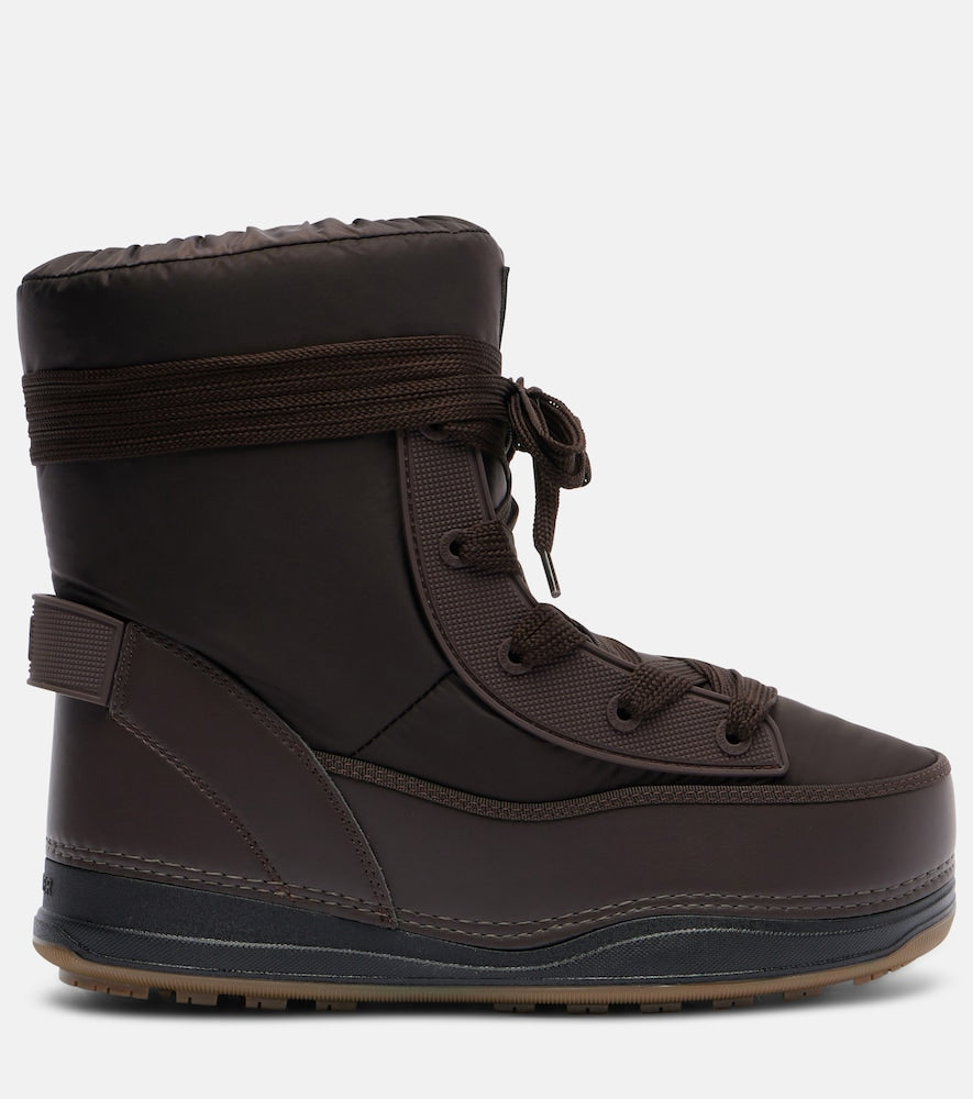 Bogner La Plagne lace-up snow boots (Brown) - Flat Boots