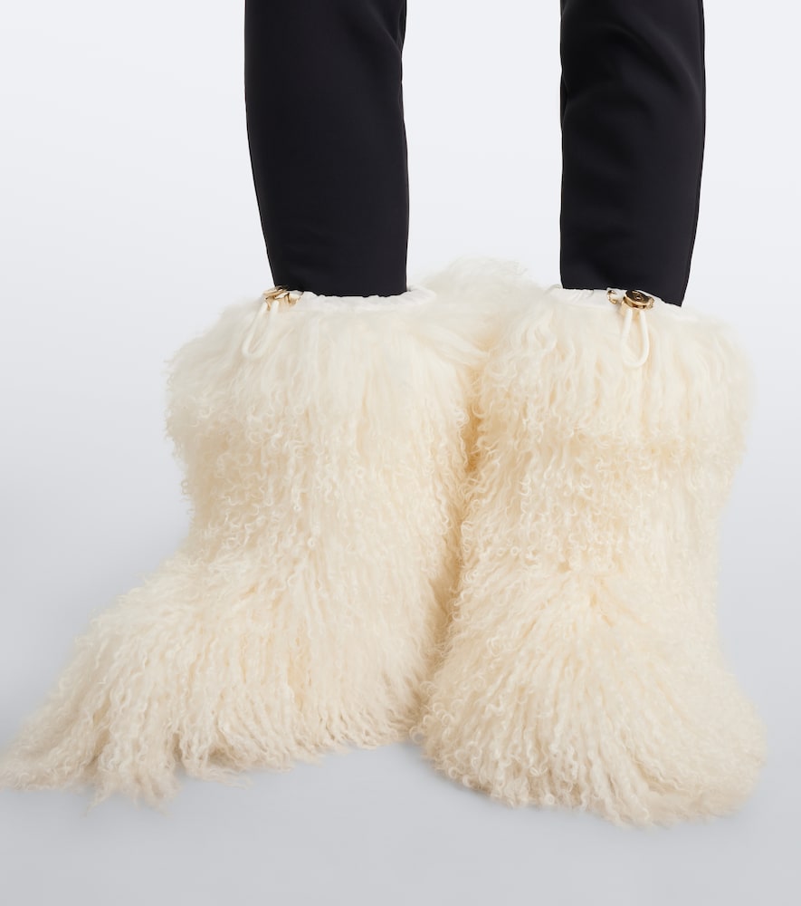 White Bogner Les Arcs shearling snow boots - Flat Boots