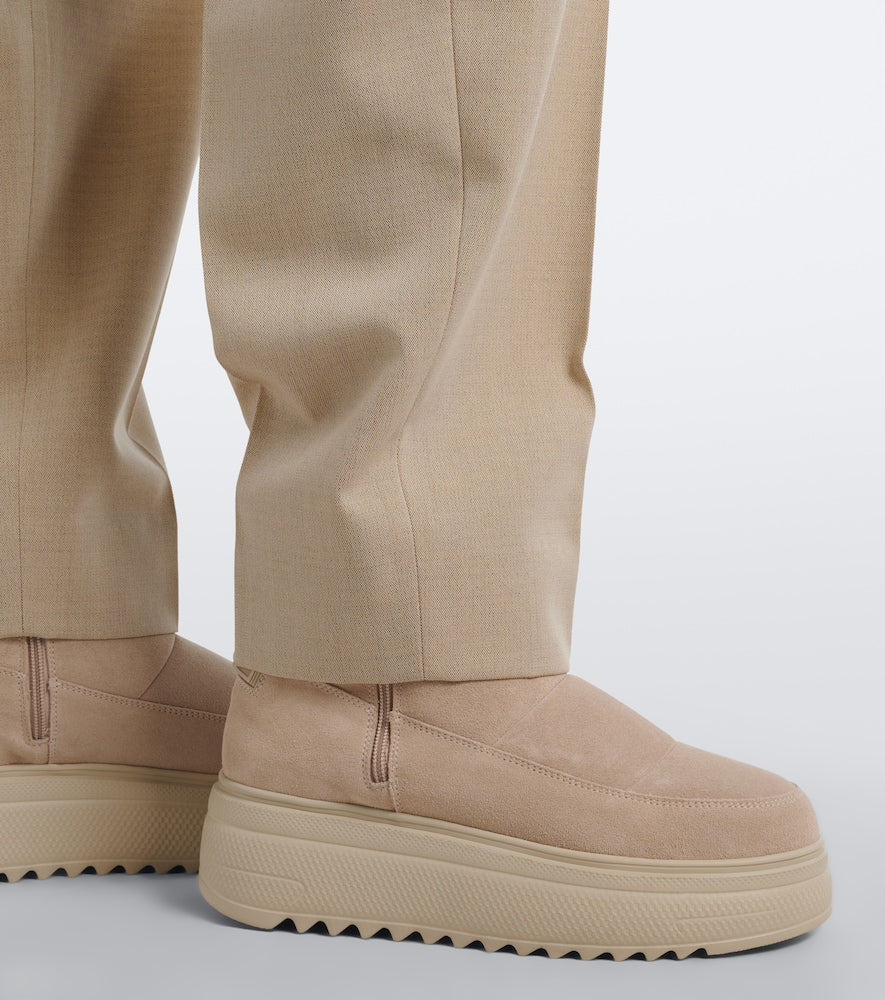 Bogner Stockholm suede snow boots - Beige Flat Boots