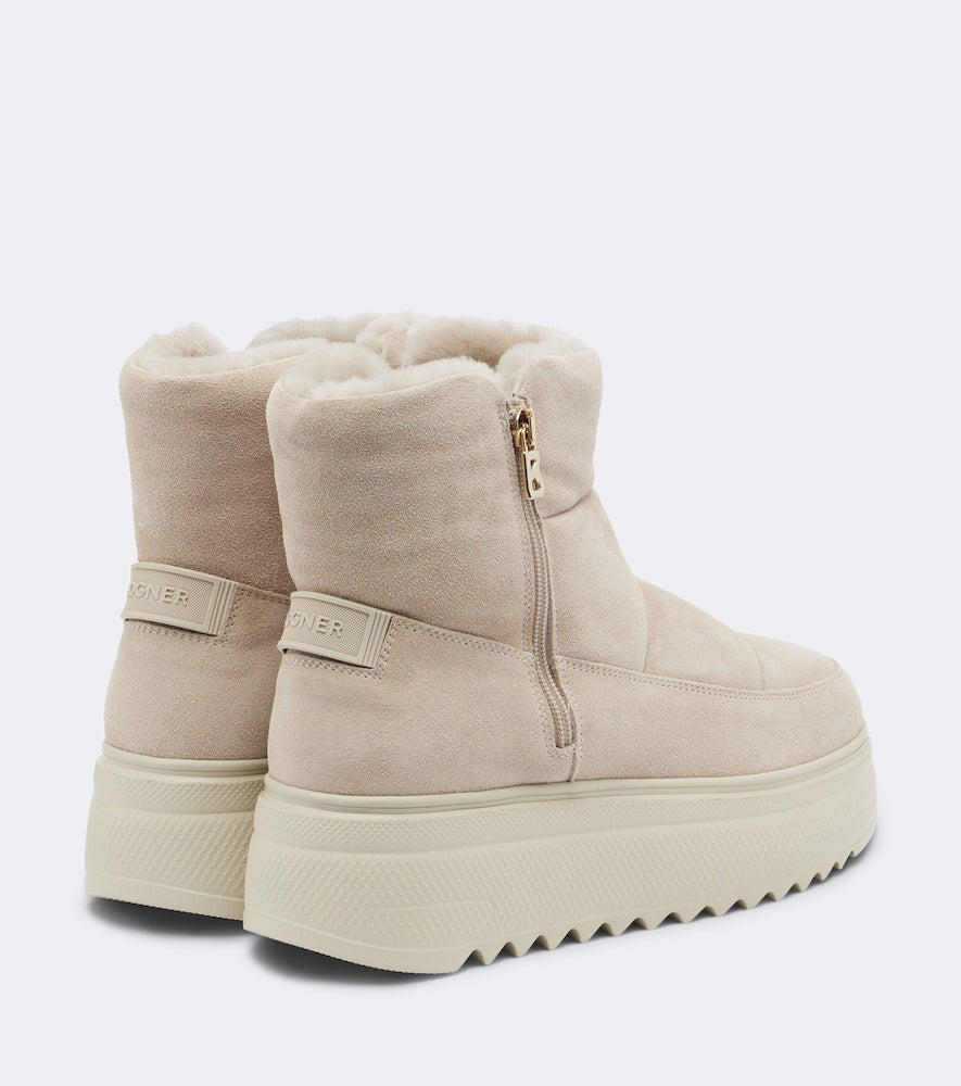 Bogner Stockholm suede snow boots - Beige Flat Boots