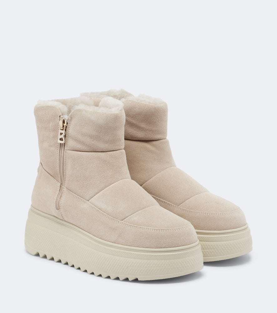 Bogner Stockholm suede snow boots - Beige Flat Boots