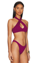 Bond Eye Carmen Bikini Top in Purple