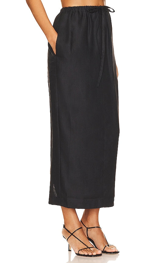 Bondi Born Delphi Cocoon Skirt in Black