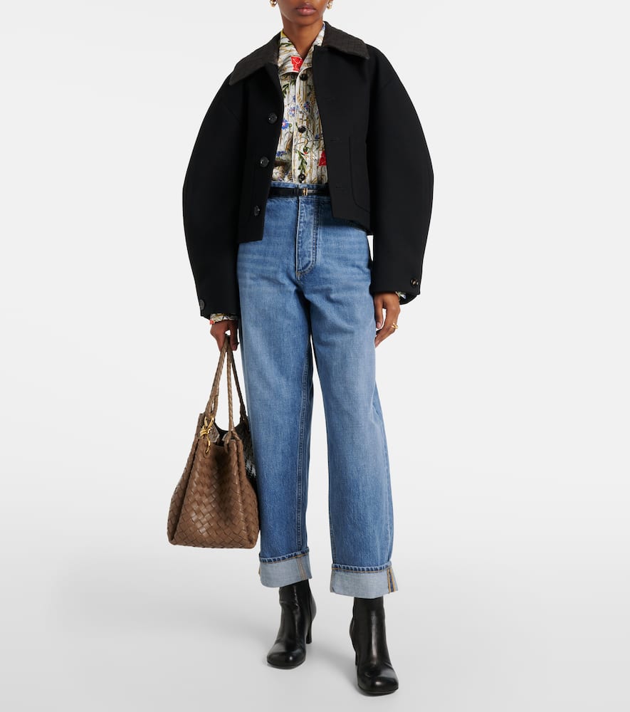 Bottega Veneta 65 leather ankle boots