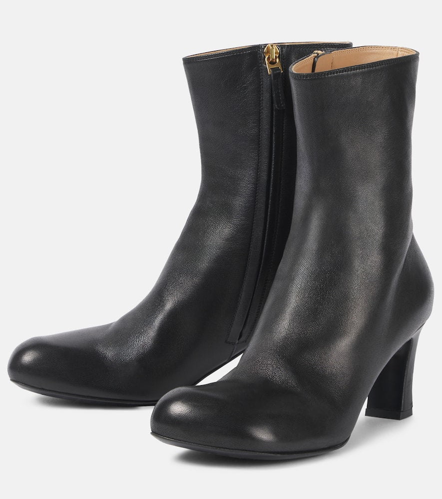 Bottega Veneta 65 leather ankle boots
