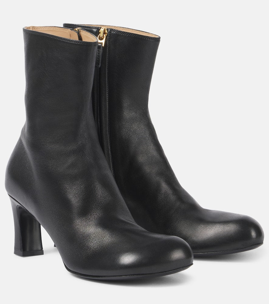 Bottega Veneta 65 leather ankle boots