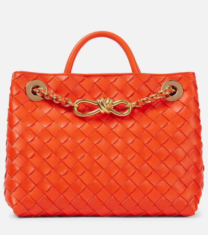 Bottega Veneta Andiamo Chain Small leather tote bag. Shop Bottega Veneta Top-Handle Bags for women now.