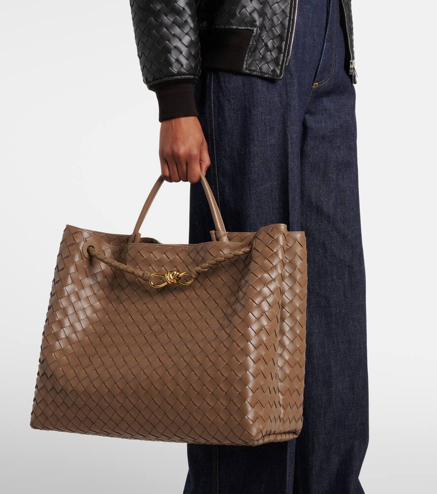 Bottega Veneta Andiamo Intrecciato Large leather tote bag