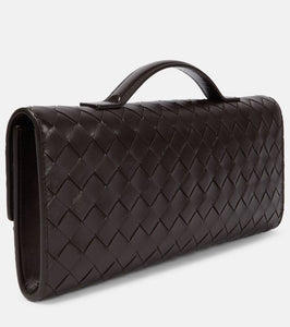 Bottega Veneta Andiamo Intrecciato leather clutch