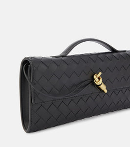 Bottega Veneta Andiamo Intrecciato leather clutch