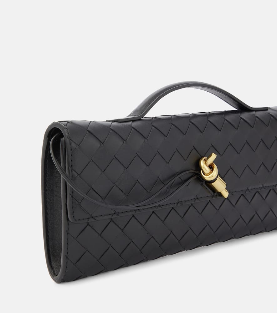 Bottega Veneta Andiamo Intrecciato leather clutch