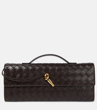 Bottega Veneta Andiamo Intrecciato leather clutch. Shop Bottega Veneta Clutches for women now.