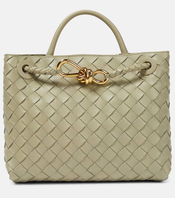 Bottega Veneta Andiamo Small leather tote bag. Shop Bottega Veneta Top-Handle Bags for women now.
